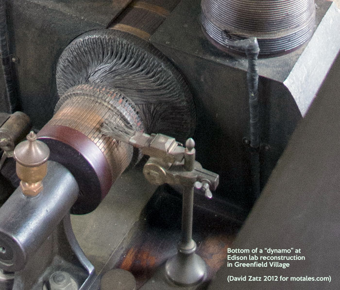 Part of an Edison dynamo (generator) invented before Tesla