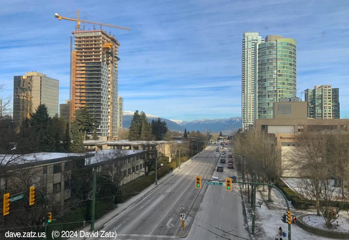 Photo of Burnaby from the SkyTrain