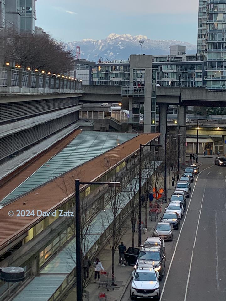 Evening over the Vancouver Costco